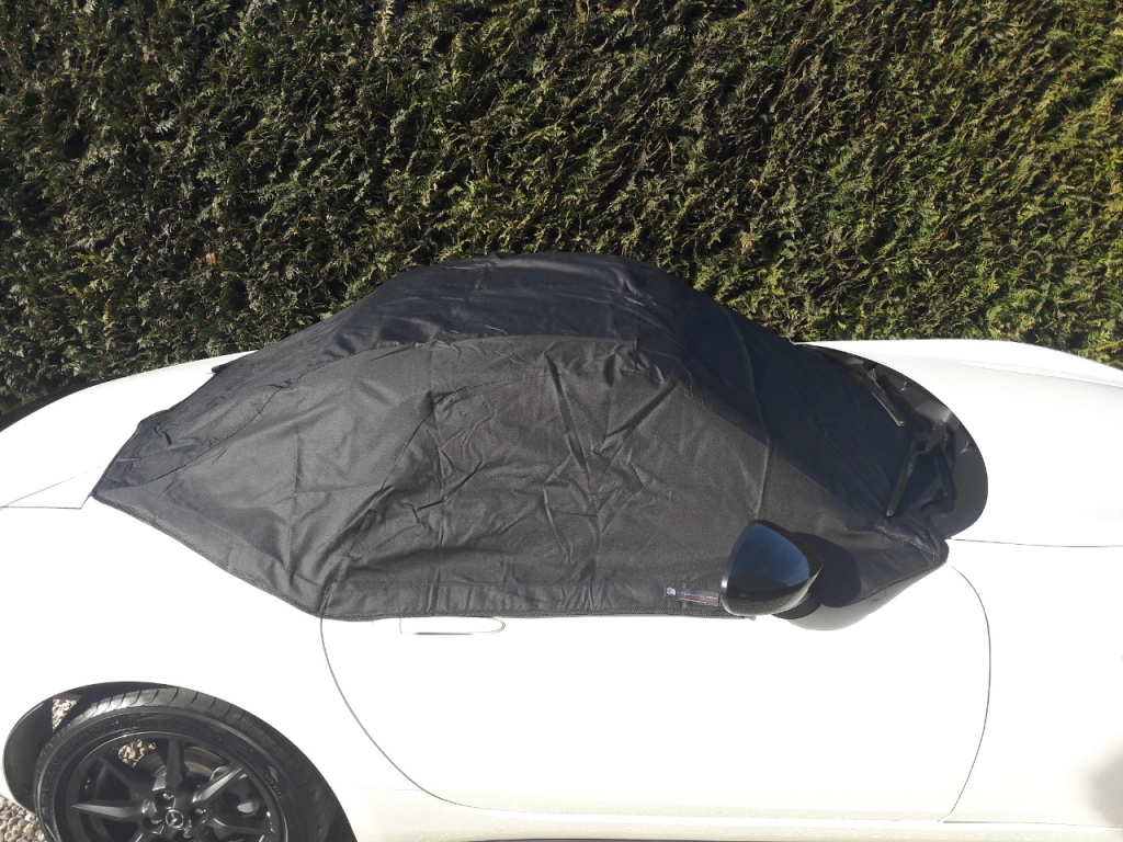 Bâche de protection compatible avec Mazda MX-5 NC pour intérieur Le Mans  Bleu